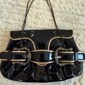 Fendi Black Patent Leather Handbag